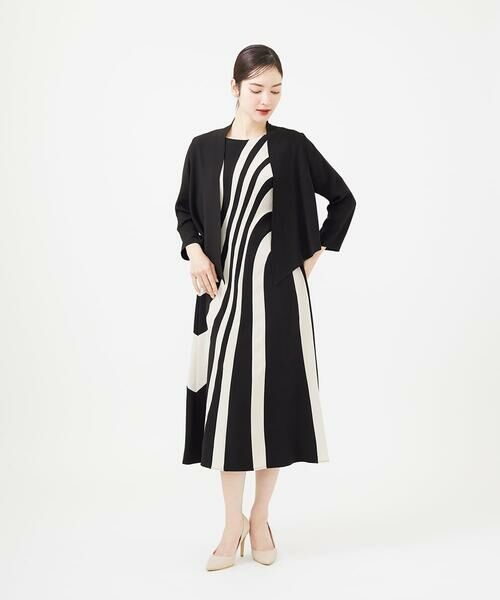 Sybilla / シビラ ドレス | ウェーブバイカラードレス | 詳細10
