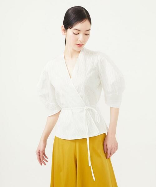 Sybilla / シビラ シャツ・ブラウス | パフスリーブカシュクールブラウス | 詳細1