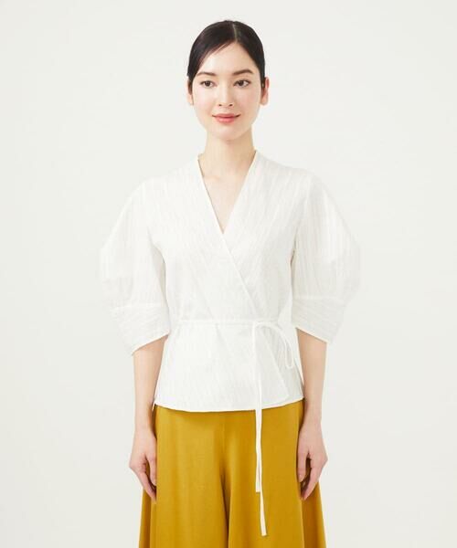 Sybilla / シビラ シャツ・ブラウス | パフスリーブカシュクールブラウス | 詳細2