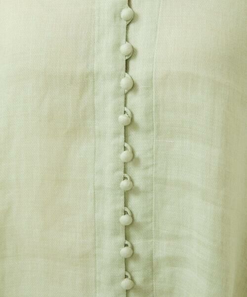 Sybilla / シビラ シャツ・ブラウス | ムラ染めリネンボタンブラウス | 詳細5