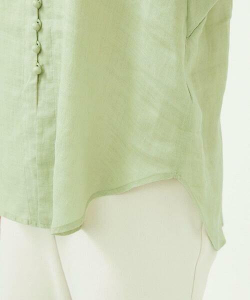 Sybilla / シビラ シャツ・ブラウス | ムラ染めリネンボタンブラウス | 詳細7