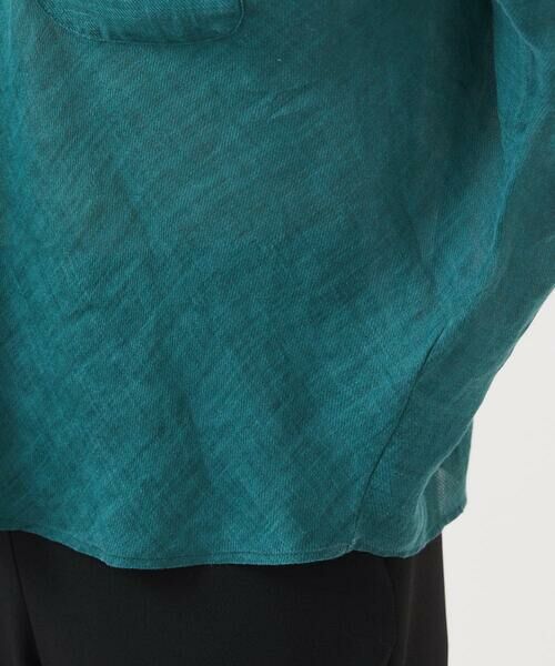 Sybilla / シビラ シャツ・ブラウス | ムラ染めリネンポケットブラウス | 詳細9