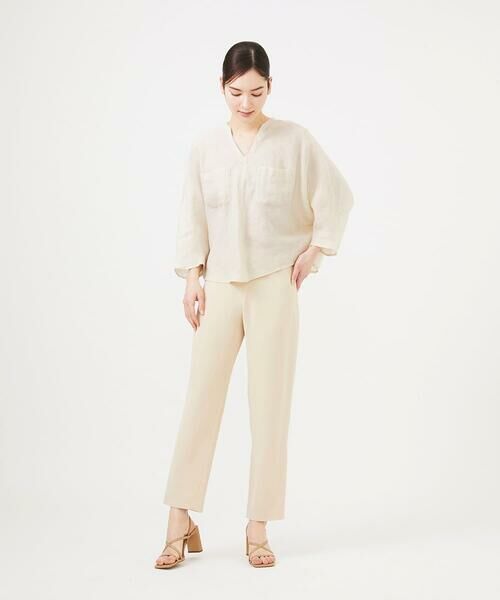 Sybilla / シビラ シャツ・ブラウス | ムラ染めリネンポケットブラウス | 詳細13