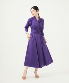 シビラ　ワンピース 【受注会】 パープル×グリーン　限定品　オールド　超レア デザイン切り替えウールワンピース(ワンピース) | Sybilla