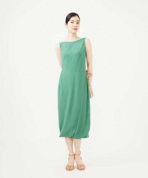 Sybilla/シビラ 【SMART DRESS】チューリップヘムドレス エメラルドグリーン M Sybilla/シビラ 【SMART DRESS】チューリップヘムドレス エメラルドグリーン M