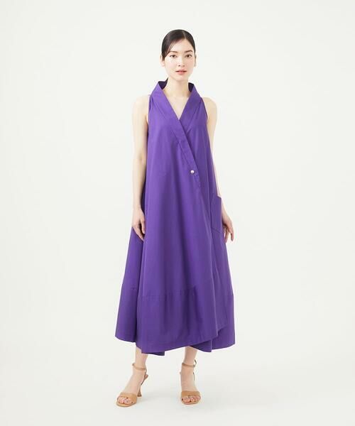 SMART DRESS】オフカラーアメリカンスリーブドレス （ドレス