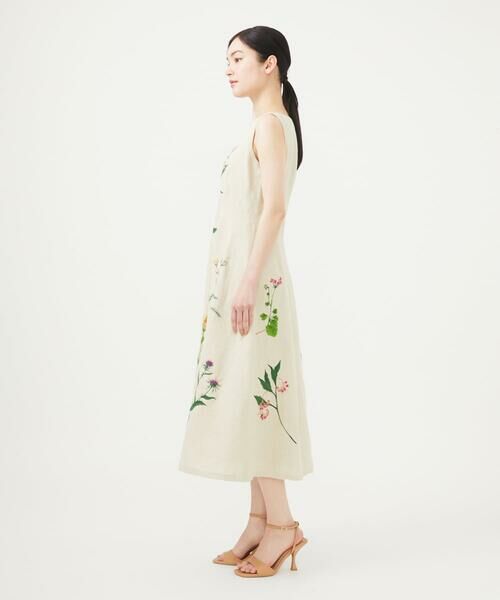 Sybilla / シビラ ドレス | 先染めリネン刺繍ドレス | 詳細3