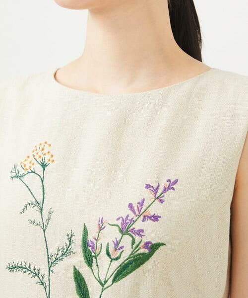 Sybilla / シビラ ドレス | 先染めリネン刺繍ドレス | 詳細5