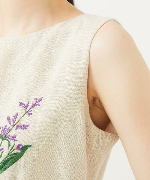 Sybilla / シビラ ドレス | 先染めリネン刺繍ドレス | 詳細7
