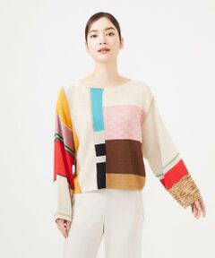 Sybilla / シビラ ニット・セーター | パッチワークニットプルオーバー