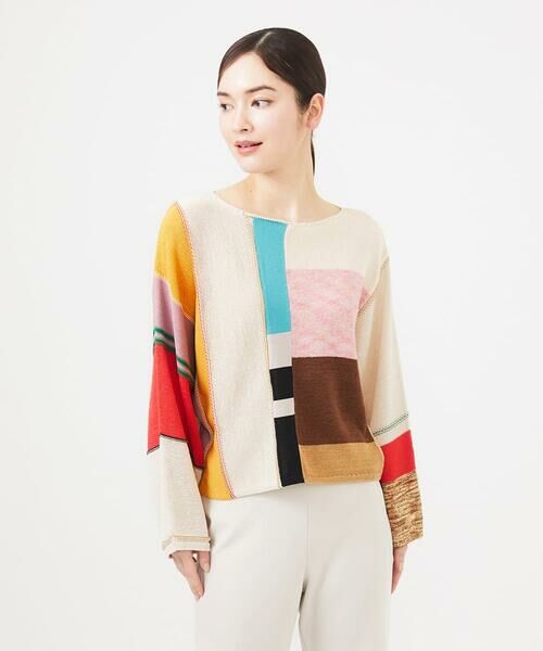 Sybilla / シビラ ニット・セーター | パッチワークニットプルオーバー | 詳細1