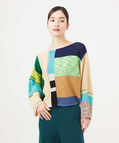 Sybilla / シビラ ニット・セーター | パッチワークニットプルオーバー | 詳細8