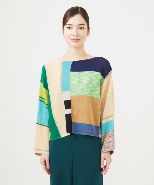 Sybilla / シビラ ニット・セーター | パッチワークニットプルオーバー | 詳細9