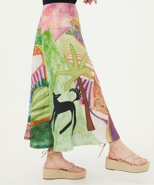 Sybilla / シビラ ロング・マキシ丈スカート | パステルランドスケープスカート | 詳細5