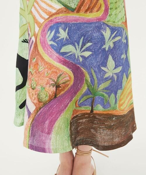 Sybilla / シビラ ロング・マキシ丈スカート | パステルランドスケープスカート | 詳細9