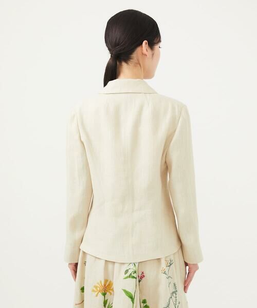 Sybilla / シビラ テーラードジャケット | 先染めリネンジャケット | 詳細12