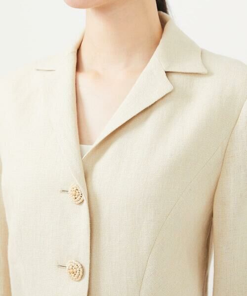 Sybilla / シビラ テーラードジャケット | 先染めリネンジャケット | 詳細13