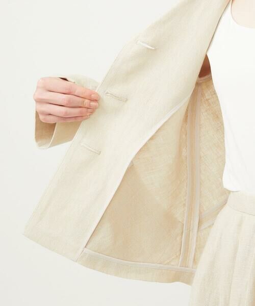 Sybilla / シビラ テーラードジャケット | 先染めリネンジャケット | 詳細6