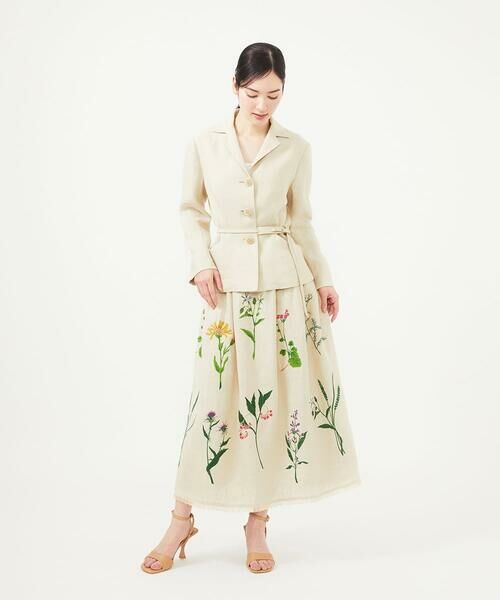 Sybilla / シビラ テーラードジャケット | 先染めリネンジャケット | 詳細7