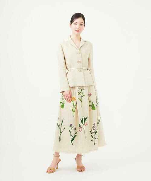 Sybilla / シビラ テーラードジャケット | 先染めリネンジャケット | 詳細8