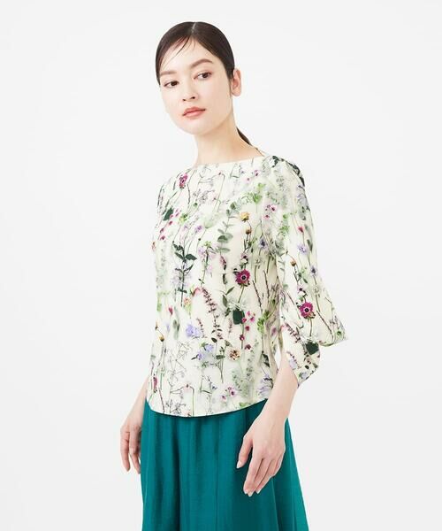 Sybilla / シビラ カットソー | フォトフラワープリントカットソー | 詳細1