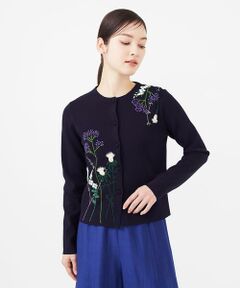 Sybilla / シビラ カーディガン・ボレロ | アザミ刺繍カーディガン