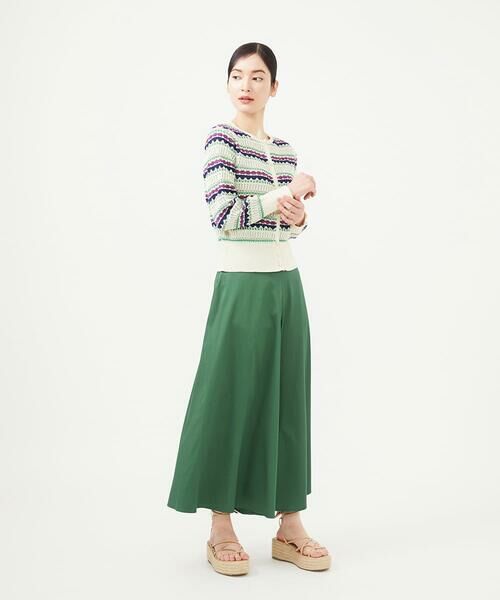 Sybilla / シビラ カーディガン・ボレロ | 透かし柄ボーダーカーディガン | 詳細15