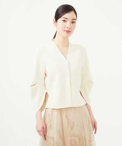 Sybilla / シビラ カーディガン・ボレロ | フォルムスリーブニットジャケット | 詳細1