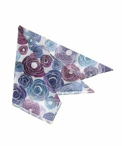 Sybilla / シビラ ハンカチ | ローズフラワープリントハンカチ