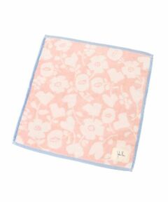 Sybilla / シビラ ハンカチ | フラワー柄ベロア調タオルハンカチ