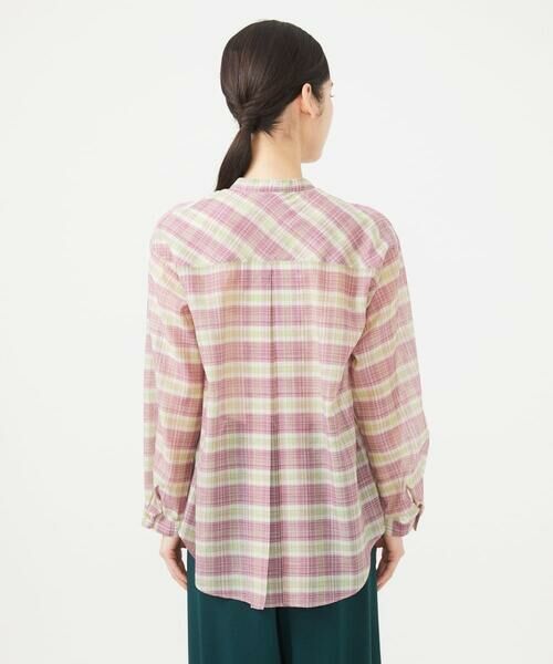 Sybilla / シビラ シャツ・ブラウス | 先染めチェックバンドカラーブラウス | 詳細14