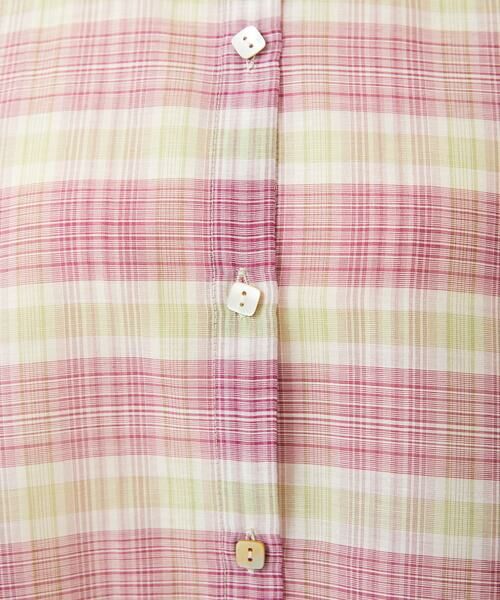 Sybilla / シビラ シャツ・ブラウス | 先染めチェックバンドカラーブラウス | 詳細5