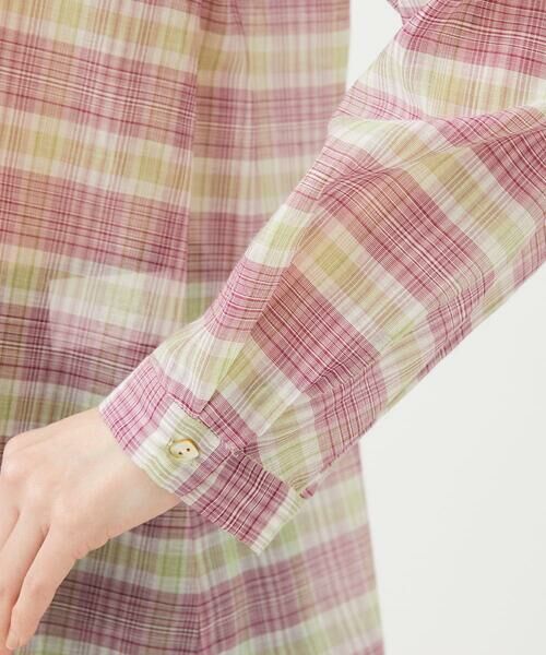 Sybilla / シビラ シャツ・ブラウス | 先染めチェックバンドカラーブラウス | 詳細6