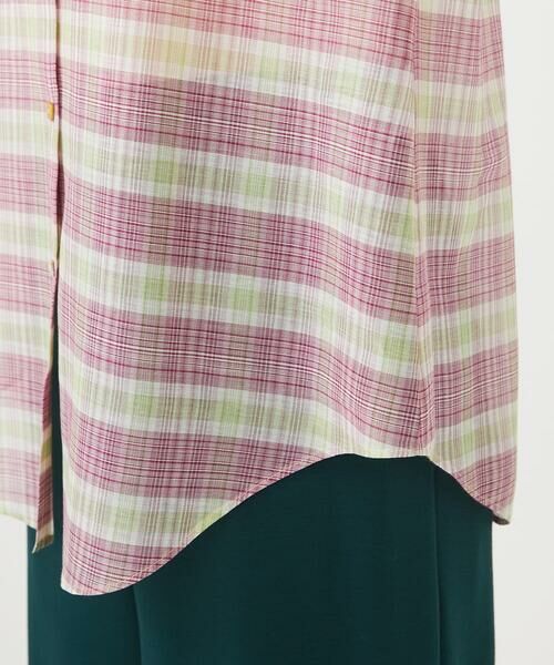 Sybilla / シビラ シャツ・ブラウス | 先染めチェックバンドカラーブラウス | 詳細7