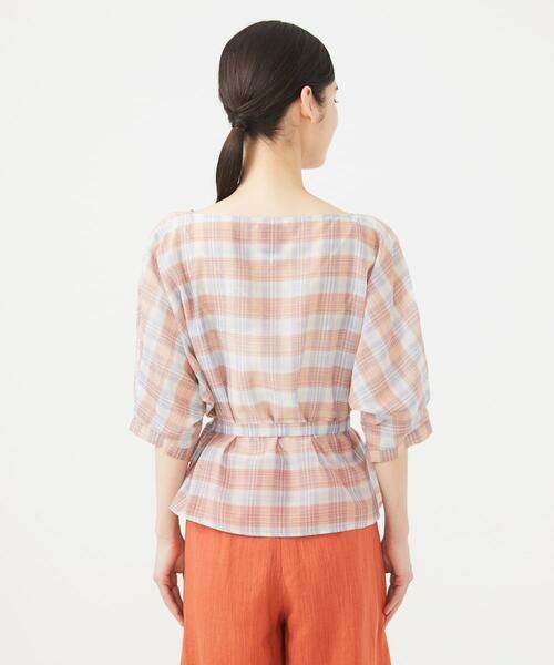 Sybilla / シビラ シャツ・ブラウス | 先染めチェックドルマンスリーブブラウス | 詳細3