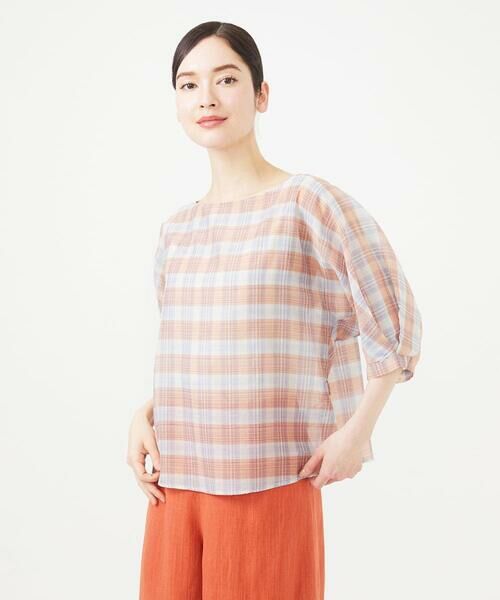 Sybilla / シビラ シャツ・ブラウス | 先染めチェックドルマンスリーブブラウス | 詳細8