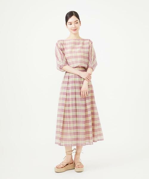 Sybilla / シビラ シャツ・ブラウス | 先染めチェックドルマンスリーブブラウス | 詳細15