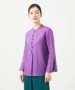 Sybilla / シビラ シャツ・ブラウス | ウェーブデザインリネンブラウス