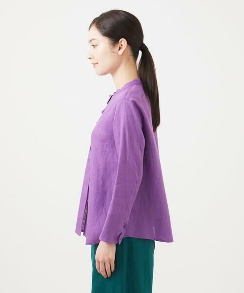 Sybilla / シビラ シャツ・ブラウス | ウェーブデザインリネンブラウス | 詳細4