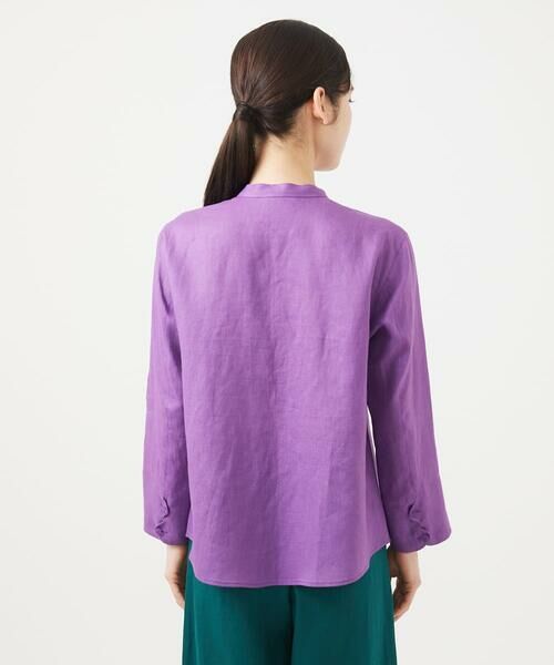 Sybilla / シビラ シャツ・ブラウス | ウェーブデザインリネンブラウス | 詳細5