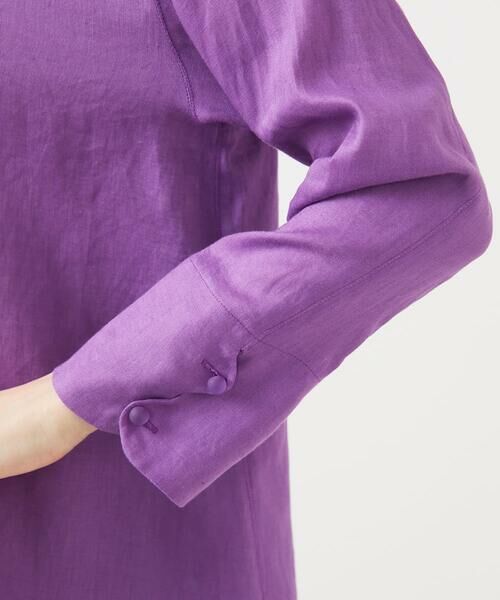 Sybilla / シビラ シャツ・ブラウス | ウェーブデザインリネンブラウス | 詳細8