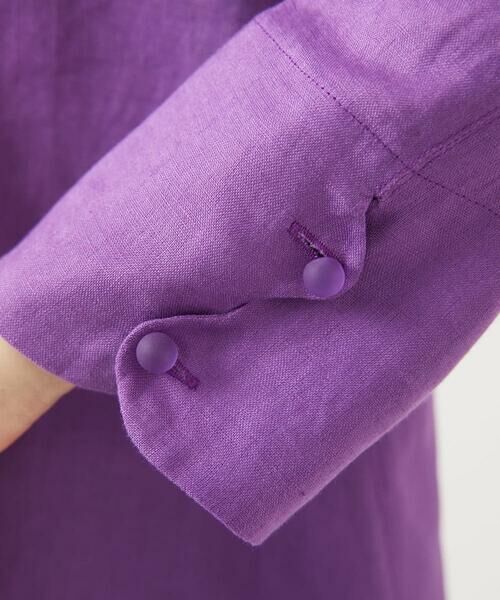 Sybilla / シビラ シャツ・ブラウス | ウェーブデザインリネンブラウス | 詳細9