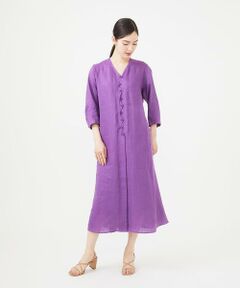 Sybilla / シビラ ロング・マキシ丈ワンピース | ウェーブデザインリネンドレス