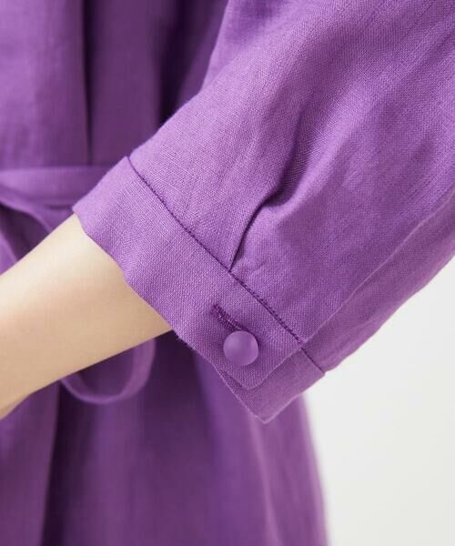 Sybilla / シビラ ロング・マキシ丈ワンピース | ウェーブデザインリネンドレス | 詳細10