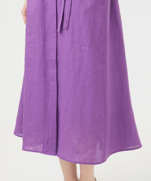 Sybilla / シビラ ロング・マキシ丈ワンピース | ウェーブデザインリネンドレス | 詳細12