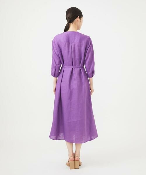 Sybilla / シビラ ロング・マキシ丈ワンピース | ウェーブデザインリネンドレス | 詳細6