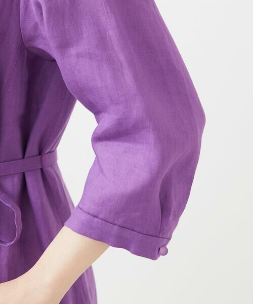 Sybilla / シビラ ロング・マキシ丈ワンピース | ウェーブデザインリネンドレス | 詳細9