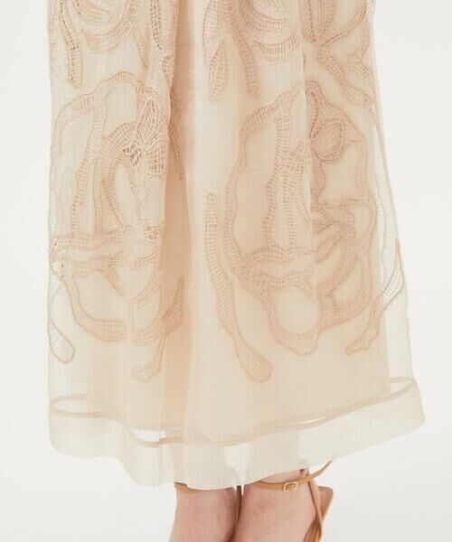 Sybilla / シビラ ロング・マキシ丈スカート | シルクオーガンジーローズスカート | 詳細7