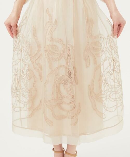 Sybilla / シビラ ロング・マキシ丈スカート | シルクオーガンジーローズスカート | 詳細8