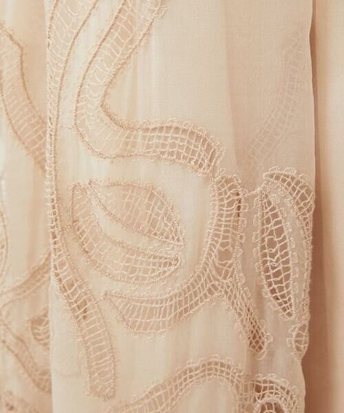 Sybilla / シビラ ロング・マキシ丈スカート | シルクオーガンジーローズスカート | 詳細9